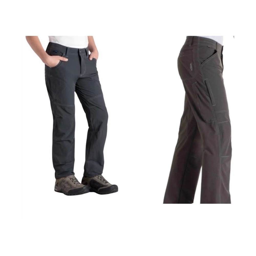 Mens Kühl 36 X 32 Renegade Performance Pants Dk Gray Stretch Outdoors Travel EUC
